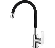 Aqualine Lore keukenmengkraan met flexibele uitloop chroom