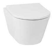 Saqu SaquWash randloos hangtoilet met bidet-functie 35,5x53cm Mat wit