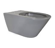 Saqu Opaque hangtoilet 35,5x53x35 cm Mat Grijs