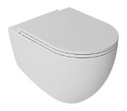 Isvea Infinity hangend randloos toilet 36,5x53 mat wit