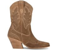 PS Poelman suede cowboylaarzen beige Dames | Maat: 37