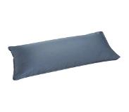 Yumeko Kussensloop Gewassen Katoen Satijn 40x80 Blauw - Eco, Bio & Fairtrade