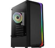 Aerocool Bionic v2 tower-behuizing USB-A 2.0, 2x USB-A 3.2 (5 Gbit/s), 2x Audio, Window-kit