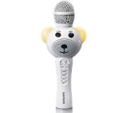 Lenco Karaoke Micofoon Met Bluetooth, Sd Slot, Lights, Aux Out Lenco Bmc-060wh Wit-zwart