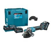 Makita GA047GM201 40 V Max Haakse slijper 125 mm X-LOCK