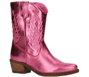 Foot Focus Valery leren cowboylaarzen roze Dames | Maat: 36