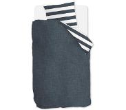Riviera Maison Lindy Lines Kussensloop - Navy 60X70 Cm