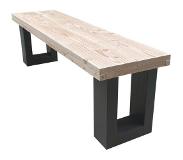 Wood4you - Tuinbank - New England Douglas - 120Lx40Hx38D cm antraciet