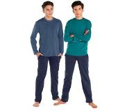 Le jogger Pyjama in basiskleuren (4-delig, Set van 2)