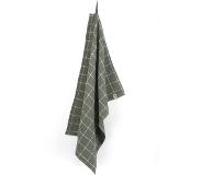 Walra Keukendoek Walra Dry with Cubes Legergroen (50 x 70 cm)