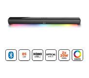 Lenco SB-042LEDBK - Soundbar met Bluetooth - 85cm - HDMI en LED verlichting - Zwart