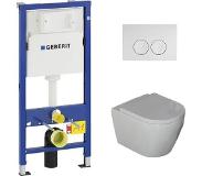 Saniclear Jama UP100 toiletset rimfree met softclose zitting 53 cm wit