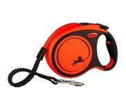 Flexi Rollijn Xtreme L Tape Oranje/Zwart 5 M