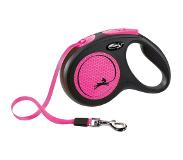 Flexi New Neon Roze Rollijn tot 25 KG 5 mtr