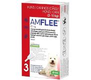 Krka amflee spot on hond 2-10 kg 67 mg 3 pip