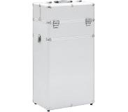 vidaXL Make-up trolley aluminium zilverkleurig