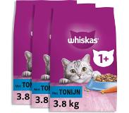 Whiskas 1+ Kattenbrokken - Tonijn - zak 3 x 3,8 kg