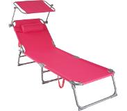 TecTake - Zonnestoel Chloe - ligbed - pink - 403419