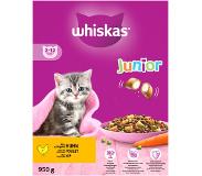 Whiskas 5x Whiskas Droog Junior Kip 950 Gr