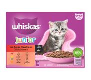 Whiskas Junior Natvoer - Classic - Selectie in saus - maaltijdzakjes 48 x 85 g