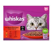 Whiskas 7+ Natvoer - Classic - Selectie in saus - maaltijdzakjes 48 x 85 g