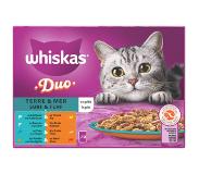 Whiskas 4x Whiskas Duo Adult Surf & Turf In Gelei Multipack 12 X 85 Gr
