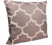 QUVIO Kussenhoes 45 x 45cm Retro jaren '70 patroon - Bruin
