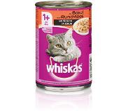 Whiskas blik adult brokjes rund in saus 400 gram