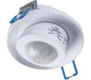 Kanlux S.A. Bewegingssensor inbouw 360 graden - IP20 - PIR infrarood bewegingsmelder - 230V max. 800W - Kantelbaar - Wit