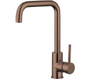 Best design Keukenmengkraan Best Design Dijon Uitloop Gebogen 31.7 cm 1-hendel Brons