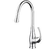 Sapho Keukenmengkraan Sapho Prim 1-hendel 41.6 cm Beweegbare Uitloop Chroom