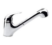 Sapho Keukenmengkraan Sapho Saly 1-hendel 20 cm met Uittrekbare Spray Chroom