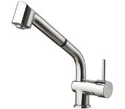 Sapho Keukenmengkraan Sapho Rhapsody 1-hendel 22.5 cm met Uittrekbare Spray Chroom