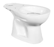 Boss & Wessing Toiletpot Staand Boss & Wessing Aqua Onder Aansluiting Wit