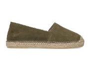 Manfield Kaki suède espadrilles | Maat 39