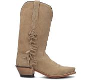 Bootstock Dames Cowboylaarzen Ruffle Sand Women - Beige - Maat 39