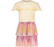 Nono Meisjes jurk - Melany - Kers blossom. Maat 146/152