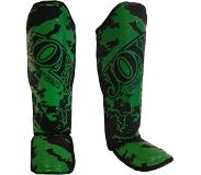 Joya Splash Scheenbeschermers - Zwart met groen - Junior - S