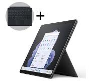 Microsoft Surface Pro 9 - Touchscreen - i5/8GB/256GB - 13 Inch - Graphite + Signature Type Cover - QWERTY - Zwart