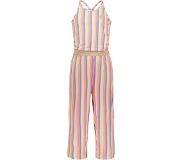 TYGO & vito Meisjes jumpsuit AOP - Regenboog streep. Maat 110/116