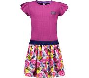 B.NOSY Meisjes jurk - Magenta. Maat 134