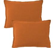 Matt & Rose Set Kussenslopen Koperkleur - 50 x 70 cm - 100% Linnen