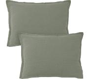Matt & Rose Set Kussenslopen Mosgroen - 50 x 70 cm - 100% Linnen