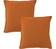 Matt & Rose Set Kussenslopen Koperkleur - 65 x 65 cm - 100% Linnen