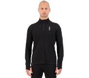 Mons Royale - Cascade Merino Flex 200 1/4 Zip - Merino-ondergoed S, zwart