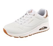 SKECHERS Uno Witte Sneakers Hoogwaardig imitatieleer 40