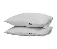 Seashell King - 2 STUKS kussensloop - 100% katoen - 300 TC topkwaliteit - 2x 60x70 - licht grijs