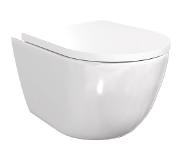 Luca Varess Moreno hangtoilet glanzend wit randloos