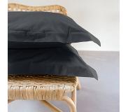Presence 2-PACK: Egyptisch Luxe Katoen Kussenslopen - Donkergrijs