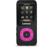 Lenco MP-108 MP3 Speler 8GB Micro SD Kaart - E-Bookfunctie – Roze